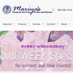 European Skin care web site design